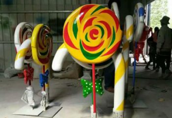 中式棒棒糖雕塑廠家 創(chuàng)意小品 游樂(lè)場(chǎng)棒棒糖雕塑廠