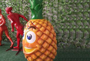 幾何菠蘿雕塑廠家 幼兒園小品 創意菠蘿雕塑廠