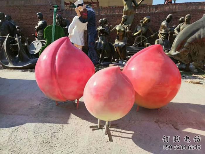 仿古壽桃雕塑廠家 創(chuàng)意小品 房地產(chǎn)壽桃雕塑廠