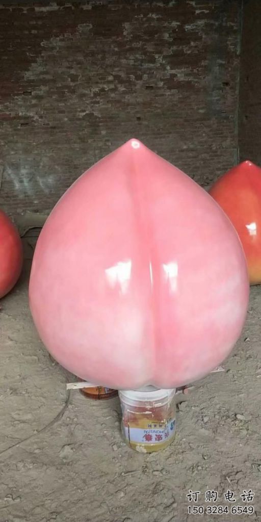 酒店壽桃雕塑廠家 現代小品 創意壽桃雕塑定制