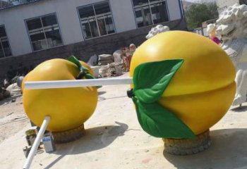 草地桃子雕塑廠家 現(xiàn)代小品 大型桃子雕塑價(jià)格