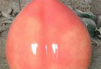 游樂場(chǎng)桃子雕塑廠家 幼兒園擺件 噴漆桃子雕塑廠