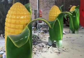 現(xiàn)代玉米雕塑廠家 大型別墅區(qū)擺件 仿真玉米雕塑定做