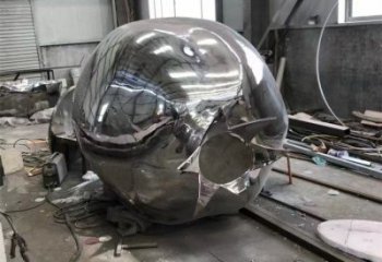 鍛造石榴雕塑廠家 鏡面小品 戶外不銹鋼石榴雕塑報價