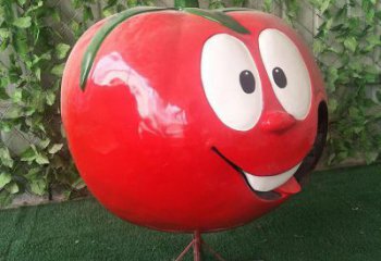 創意番茄雕塑廠家 彩繪小品 公園番茄雕塑廠