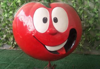 庭院番茄雕塑廠家 草地小品 現代番茄雕塑廠