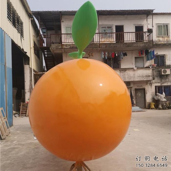 仿真橙子雕塑廠家 現(xiàn)代擺件 創(chuàng)意橙子雕塑價(jià)格