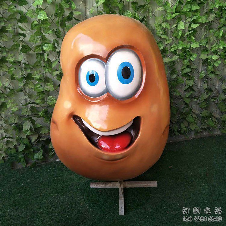 噴漆土豆雕塑廠家 中式村口小品 草地土豆雕塑廠