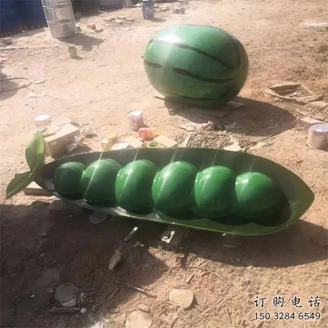 草地云豆雕塑廠家 現代公園小品 大型云豆雕塑定做