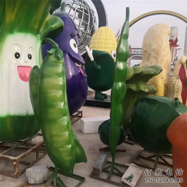 庭院云豆雕塑廠家 草地小品 大型云豆雕塑定做