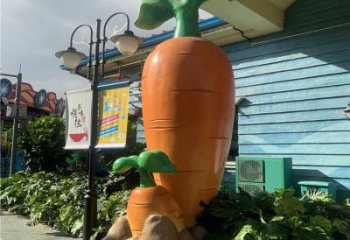 烤漆胡蘿卜雕塑廠家 仿真小品 戶外胡蘿卜雕塑廠