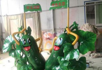 大型黃瓜雕塑廠家 鍛造小品 現代黃瓜雕塑價格
