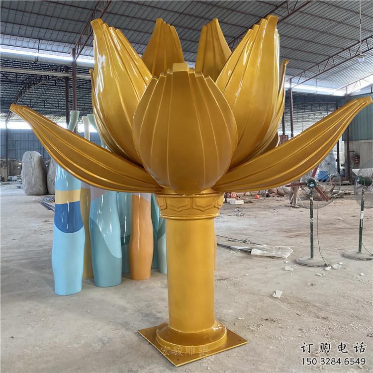 抽象紫荊花雕塑廠家 公園小品 廣場不銹鋼紫荊花雕塑廠