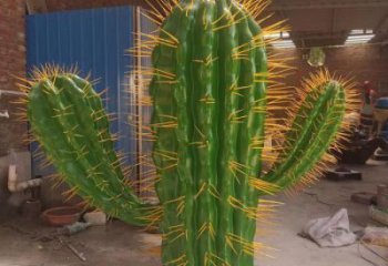 噴漆仙人掌雕塑廠家 中式小品 草地仙人掌雕塑廠