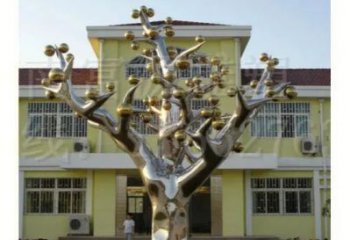 廣場搖錢樹雕塑廠家 鏡面小品 創(chuàng)意不銹鋼搖錢樹雕塑廠