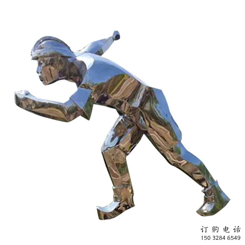 仿真工人雕塑廠家 現代擺件 創意不銹鋼工人雕塑廠