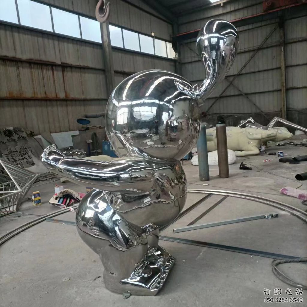 抽象小孩雕塑廠家 創(chuàng)意擺件小品  大型不銹鋼小孩雕塑報(bào)價(jià)