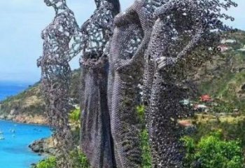 烤漆少女雕塑廠家 廣場小品  拉絲不銹鋼少女雕塑廠