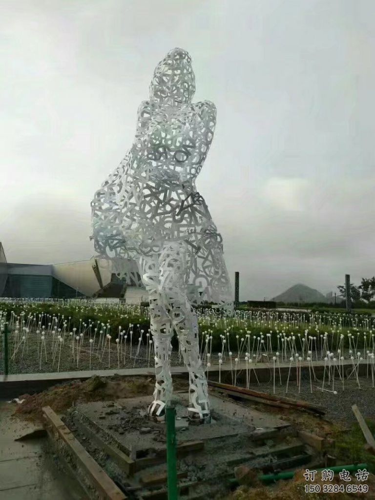 抽象少女雕塑廠家 現(xiàn)代小品 大型不銹鋼少女雕塑報價