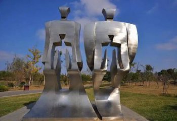 歐式母子雕塑廠家 抽象擺件 不銹鋼大型母子雕塑制作