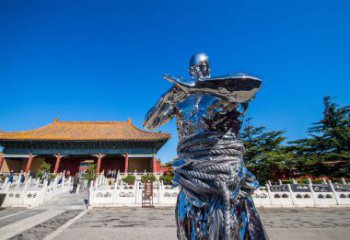 現代老頭雕塑廠家 大型擺件  創意不銹鋼老頭雕塑工廠