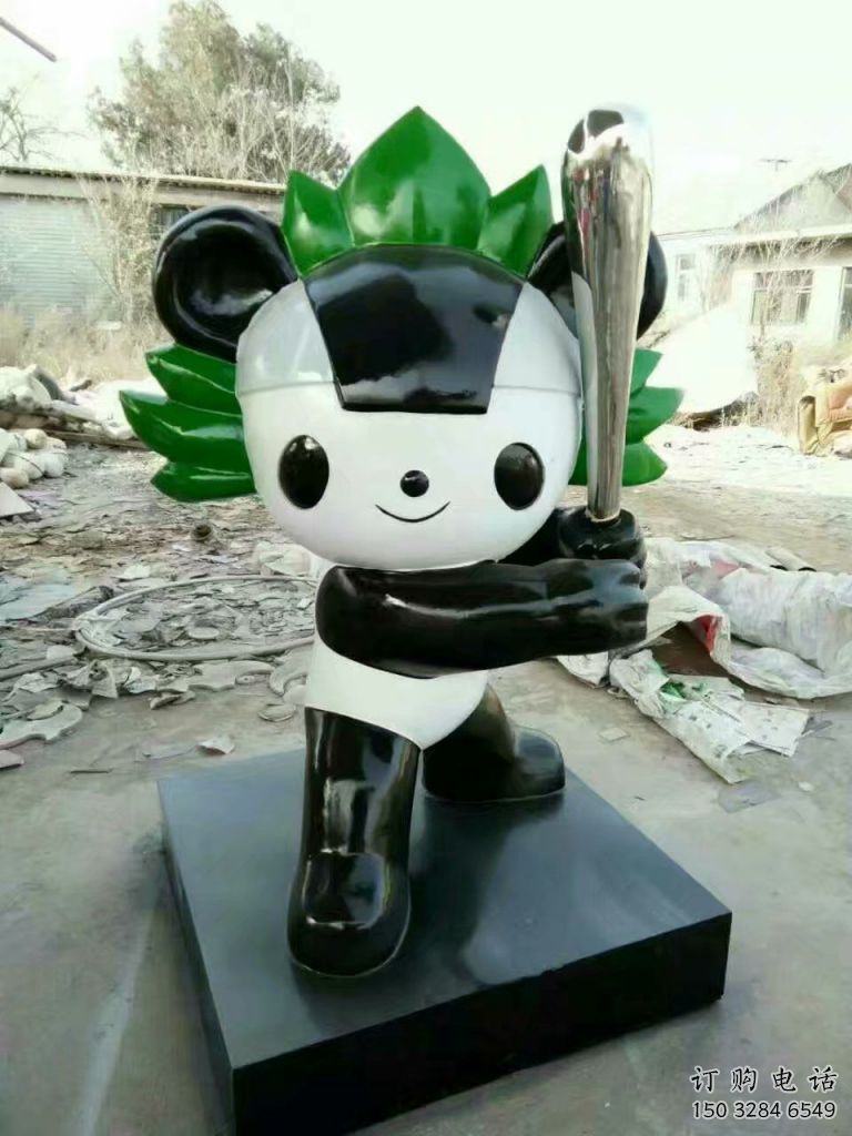 仿古福娃雕塑廠家 草地小品 房地產不銹鋼福娃雕塑廠