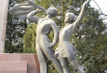 中式學生雕塑廠家 教育小品 游樂場不銹鋼學生雕塑廠