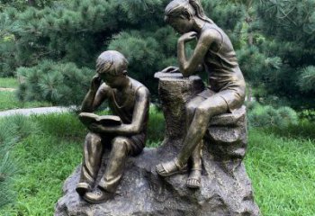 別墅區(qū)小學(xué)生雕塑廠家 大型公園擺件 制作小學(xué)生雕塑廠家