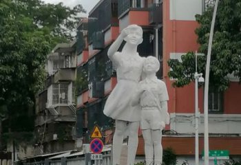 希望少先隊(duì)雕塑廠家 教育校園小品 制作不銹鋼少先隊(duì)雕塑