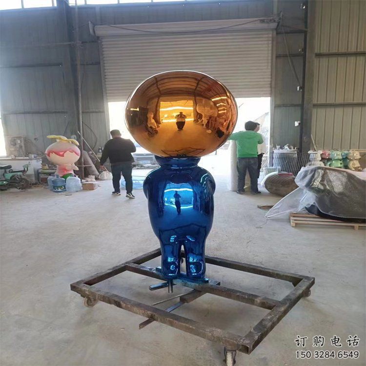 電鍍?nèi)伺嫉袼軓S家 園林擺件   戶外不銹鋼人偶雕塑廠