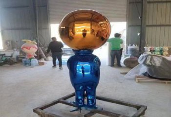 電鍍人偶雕塑廠家 園林擺件 戶外不銹鋼人偶雕塑廠