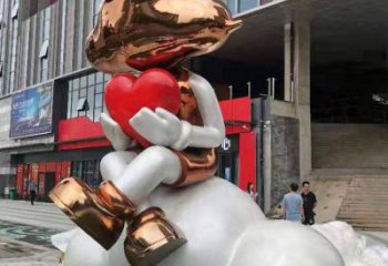 房地產人偶雕塑廠家 戶外擺件 鍛造不銹鋼人偶雕塑廠