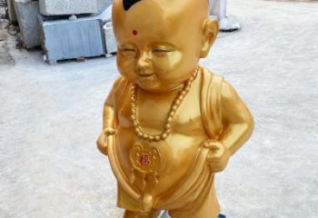 鍍金嬰兒雕塑廠家 鑄造擺件 創意不銹鋼嬰兒雕塑工廠