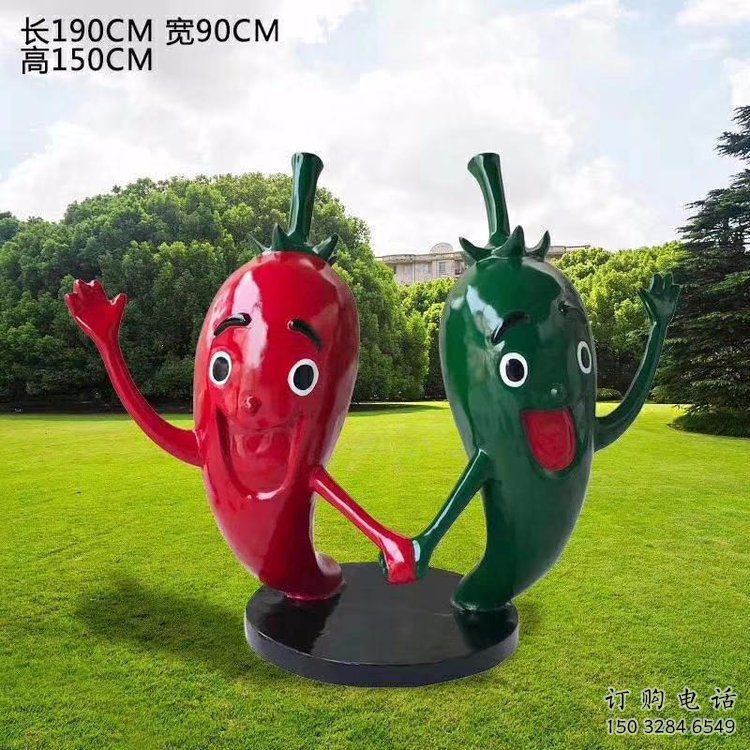 歐式辣椒雕塑廠家 抽象擺件  廣場不銹鋼辣椒雕塑廠