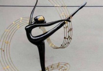 烤漆舞者雕塑廠家 體育小品  大型不銹鋼舞者雕塑定制