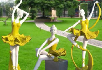 彩繪舞者雕塑廠家  公園擺件 街頭不銹鋼舞者雕塑報價