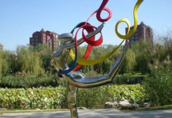 鏡面芭蕾舞雕塑廠家 大型擺件 庭院不銹鋼芭蕾舞雕塑廠