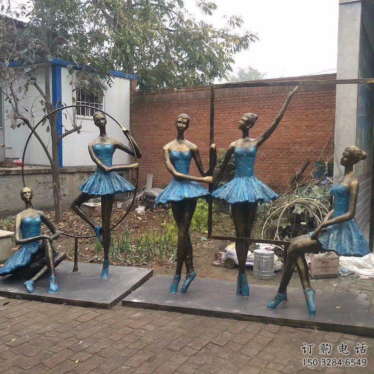 仿古芭蕾舞雕塑廠家 草地小品 房地產(chǎn)不銹鋼芭蕾舞雕塑擺件