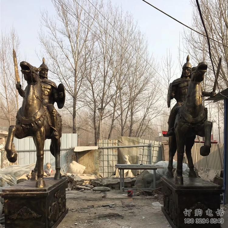 抽象騎士雕塑廠家  公園創意小品  戶外騎士雕塑生產