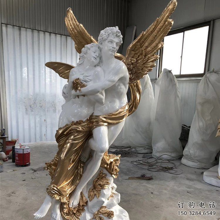 戶外愛神雕塑廠家 噴漆小品  現(xiàn)代大型愛神雕塑制作