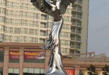 鏡面女神雕塑廠家 大型擺件 戶外不銹鋼女神雕塑擺件