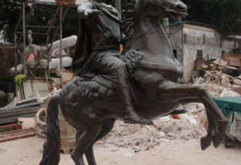 烤漆騎士雕塑廠家 公園小品  戶外騎士雕塑價格