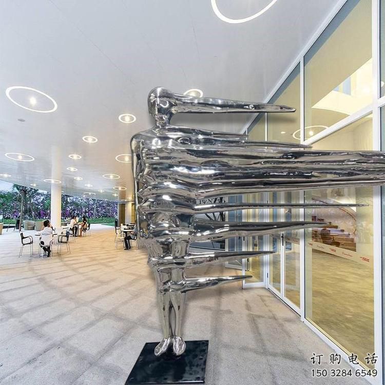 創意男人雕塑廠家  現代小品 公園不銹鋼男人雕塑擺件