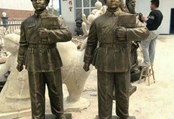 廣場(chǎng)雷鋒雕塑廠家 黨建小品  戶外雷鋒雕塑廠