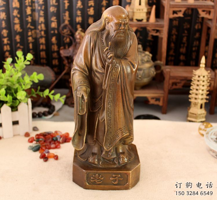 烤漆老子雕塑廠家  公園小品  仿古老子雕塑廠