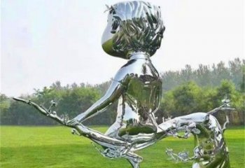 現(xiàn)代大頭入雕塑廠家 大型別墅區(qū)擺件  公園不銹鋼大頭入雕塑廠