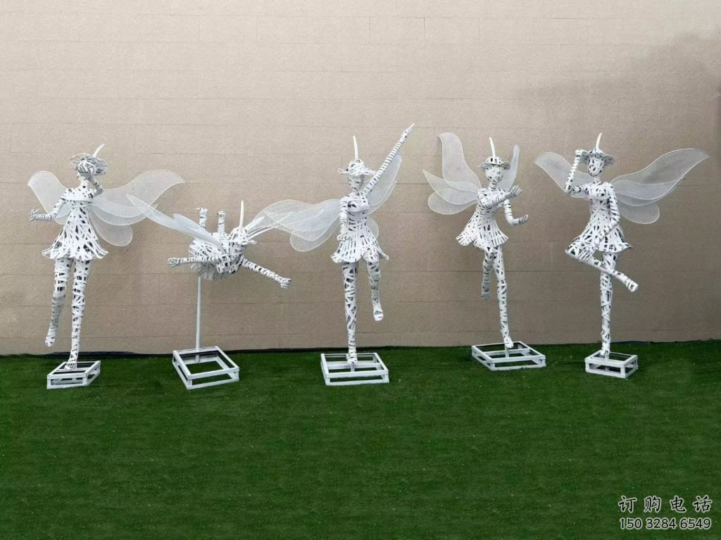 鏤空花仙子雕塑廠家 園林小品 抽象不銹鋼花仙子雕塑廠