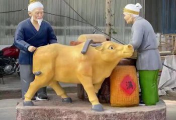 公園農民雕塑廠家 戶外擺件 創意農民雕塑廠