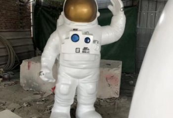 彩繪太空人雕塑廠家  廣場擺件 街頭太空人雕塑廠