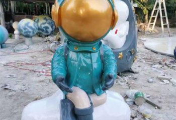 街頭太空人雕塑廠家 大型擺件  戶外太空人雕塑價(jià)格